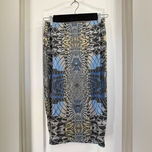 Leith Faux Suede Pattern Skirt Size M-